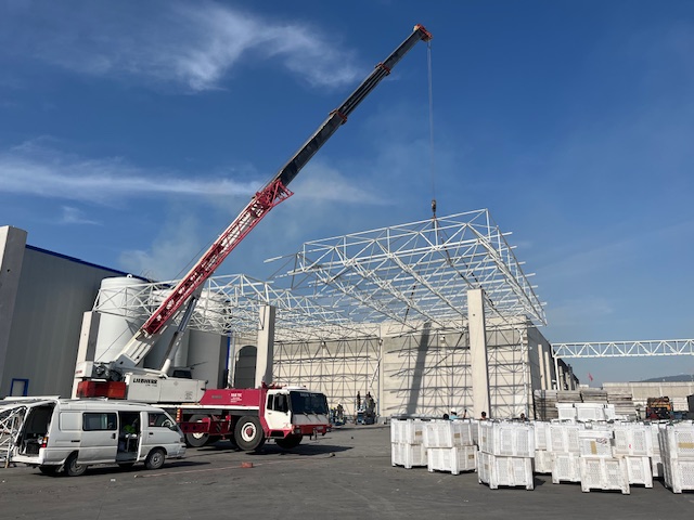 ZEYTİN OSB UZAY ÇATI SUNDURMA YAPILMASI